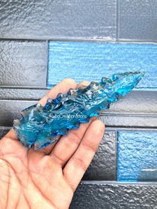 Puntas de Flecha de Cristal Azul Acabadas a Mano, Cristales Oceánicos, Decoración con Piedras Preciosas, Colección Espiritual, Excelente Precio - Product Image 3