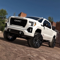 Jantes tout-terrain concaves profondes 20x10 22x12 5x127 5x139.7 6x135 6x139.7 à déport négatif pour F150 Silverado Sierra RAM Tundra