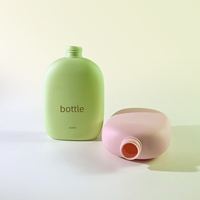Bouteille en plastique PE 300 ml avec couvercle à clapet pour lotion corporelle, shampoing, gel douche, sous-vêtements, détergent à lessive