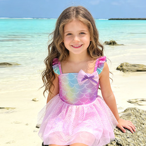<span class=keywords><strong>Maillot</strong></span> <span class=keywords><strong>de</strong></span> <span class=keywords><strong>bain</strong></span> une <span class=keywords><strong>pièce</strong></span> pour fille, imprimé sirène, avec écailles <span class=keywords><strong>de</strong></span> poisson scintillantes, nouvelle collection 2026 - Product Image 4