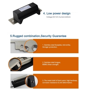 Thất Bại an toàn hoặc thất bại an toàn <span class=keywords><strong>DC12V</strong></span> Bảng điều khiển bằng thép không gỉ khóa cửa tấn công điện cho cửa kiểm soát truy cập - Product Image 5