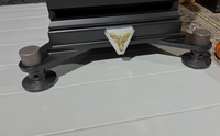 Patins anti-vibrations robustes, base de nivellement en fonte réglable en hauteur pour machine-outil