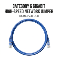 Cable de Conexión Ethernet Cat6 UTP RJ45 24AWG de Cobre Puro Trenzado, 550MHz, Gigabit LAN, Precio de Fábrica, Paquete de 100 Unidades, CE RoHS
