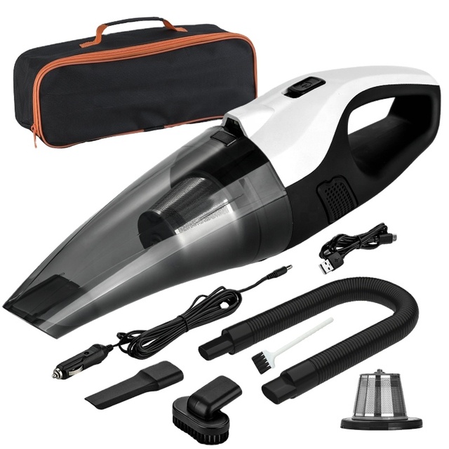 Mini Rechargeable Handheld Cordless Car Vacuum Cleaner with USB Charging Strong Suction HEPA Filter Wet & Dry Function