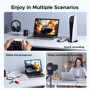 Carte de <span class=keywords><strong>capture</strong></span> UGREEN 2K 30Hz 4K en entrée pour USB 3.0/USB-C, 1080P 60FPS, faible latence pour le streaming et l'enregistrement de <span class=keywords><strong>jeux</strong></span>, compatible - Product Image 4