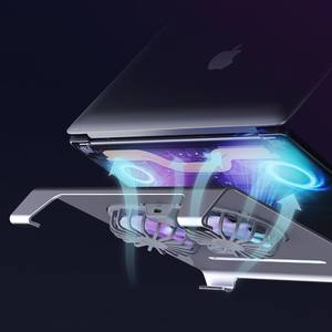 Soporte para Portátil Boneruy de Nuevo Diseño, Fijo, Robusto, de Aleación de Aluminio con <span class=keywords><strong>Ventilador</strong></span> de Refrigeración - Product Image 3