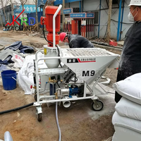 Mesin Semprot Plester Gypsum Elektrik Otomatis Dengan Pompa Mixer Mesin Pengoles Mortar untuk Lokasi Konstruksi Dinding