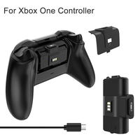 2 packs de batteries de manettes rechargeables pour Xbox One/Xbox Series X avec 4 couvercles