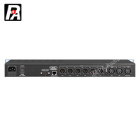 Préamplificateur DSP multi-effets actif professionnel, effets d'écho de karaoké en métal, processeur numérique, 2 entrées, 6 sorties, équipement audio