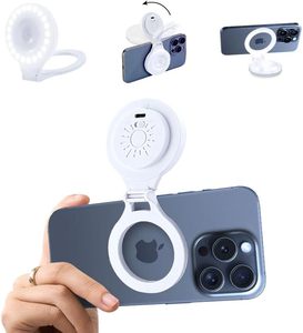 Luz Selfie Magnética Lulin para <span class=keywords><strong>iPhone</strong></span>, Anillo de Luz Portátil para Teléfono con Batería Recargable, Luz LED para Teléfono para Viajes y Video - Product Image 3