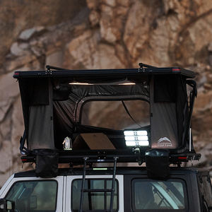 Tente de toit rigide 4 saisons Rock Cruiser, tissu Oxford noir + asphalte, type à armature droite, ouverture automatique rapide pour voiture - Product Image 3