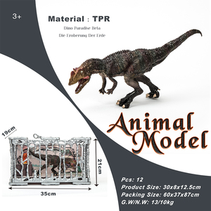 Jurassick período animales mundo juguetes serie 3D plástico goma TPR <span class=keywords><strong>Allosaurus</strong></span> modelo niños <span class=keywords><strong>juguete</strong></span> dinosaurio para venta al por mayor - Product Image 6