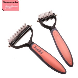 <span class=keywords><strong>Brosse</strong></span> de toilettage pour animaux de compagnie J005, double face, en acier inoxydable, pour chiens et chats - Product Image 5