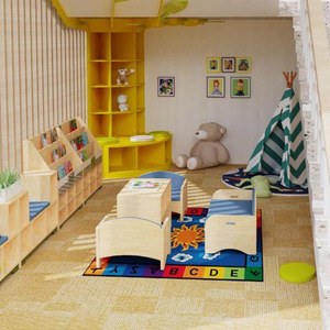 Alta calidad biblioteca de jardín de infantes <span class=keywords><strong>libro</strong></span> de imágenes biblioteca sofá aula Esquina de lectura sofá individual y sofá doble - Product Image 6