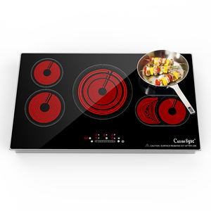 Doopen 36 In Built-In Electric Cooktop 5 Burners Smooth <b>Ceramic</b> Touch Control Household Stove - Product Image 2
