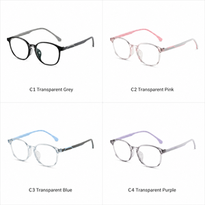 Montatura per Occhiali da Vista per Ragazze in TR90, Occhiali con Filtro Luce Blu, Montatura Personalizzabile per Computer BZh608ki - Product Image 2