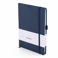 Carnet de bureau en stock, en similicuir, avec sangle A5, pour notes de cours, directement de l'usine