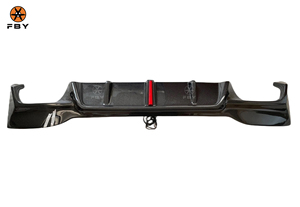 3 डी शैली की अगुवाई में कार्बन फाइबर रियर बम्पर डिफ्यूज़र 5 श्रृंखला g30 f90 m5 2020 + उच्च गुणवत्ता वाले कार्बन फाइबर फ्रंट लिप बॉडी किट - Product Image 6