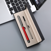 Stylo à bille en métal personnalisé de haute qualité avec impression de logo de luxe coffret cadeau d'affaires en gel en plastique avec boîte de recharge personnalisée