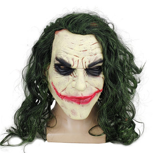 Masque d'horreur effrayant en latex pour Halloween, accessoires de fête, cosplay, chevalier, roi, clown, décoration de tête, costume - Product Image 3
