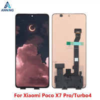 Display LCD Touch Screen di Ricambio ANNING di Alta Qualità per Smartphone Poco X7 Pro Redmi Turbo 4, 6.7" 350-400cd, 1 Anno di Garanzia