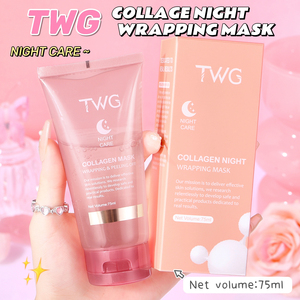 Maschera al Collagene Idrolizzato TWG Elasticity per Pelle Luminosa, Pulizia Profonda, Maschera Viso Peel-Off Notturna al Collagene - Product Image 6