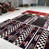 Tapis de moto personnalisé avec logo, tapis de garage en caoutchouc durable, tapis antidérapant pour la maison, le garage, la boutique de motos