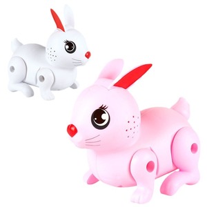 Lapin rebondissant électrique clignotant avec lumière et musique, marche automatique, pour enfants de 4 à 6 ans, jouet en plastique - Product Image 2