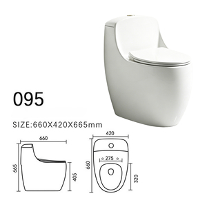 WC monobloc autoportant au design contemporain, bleu électroplaqué, en céramique, avec chasse d'eau à siphon - Product Image 3