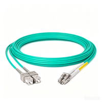 Kabel Patch Fiber Optik Multimode Simplex Duplex OM3 LC LC/SC/FC/ST untuk Pusat Data Ethernet 10/40/100G