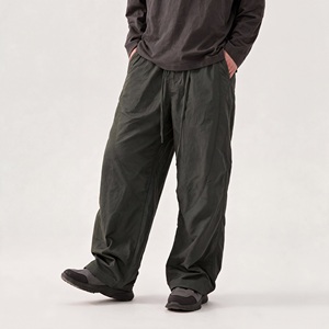 Pantalon décontracté unisexe à jambes larges, léger, à séchage rapide, respirant, pour l'extérieur, taille élastique, vêtements d'été - Product Image 5