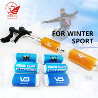 55*135mm populaire nordique Tube crochet boucle nordique Ski sangle support de manchon avec Logo imprimé