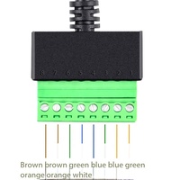 Câble d'extension réseau RJ45 vers connecteur terminal 8 broches, adaptateur sans soudure
