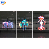 Technologie Offre Spéciale de la publicité de l'hologramme 3D 4 lames ventilateur holographique de haute résolution de la publicité 3D