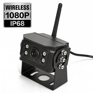 Caméra de recul <span class=keywords><strong>sans</strong></span> <span class=keywords><strong>fil</strong></span> <span class=keywords><strong>longue</strong></span> portée 200M AHD avant, latérale et arrière, vision nocturne 720P, 12-24V, étanche IP68 pour extérieur avec audio - Product Image 2