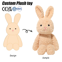 Créez votre propre peluche personnalisée : Adorable renard en peluche, animaux en peluche personnalisables, jouet en peluche cochon en coton personnalisable