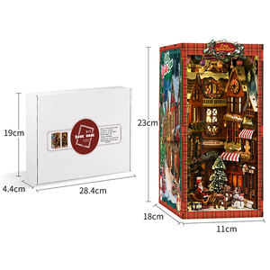 ชุดทำมือ Magic Library Book Nook - ชุดห้องสมุดจิ๋วไม้ใหม่ สำหรับการจัดแสดงและตกแต่งอย่างสร้างสรรค์ - Product Image 5