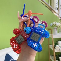 Console de Jeu Portable Rétro Créative Mini Porte-clés en Plastique Mignon et Amusant, Cadeau Idéal pour Étudiants, Pendentif