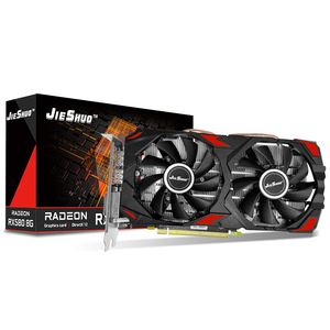 JIESHUO 580 8gb Nueva Tarjeta Gráfica GPU Rx580 8g para Computadora, Tarjeta Gráfica para Juegos de PC, Rx 580 8gb - Product Image 1
