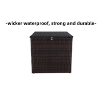 En stock, expédition directe : Table de rangement multifonctionnelle en plastique imperméable pour extérieur, jardin, balcon, cour, style pastoral