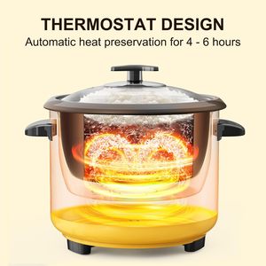 Mejor Precio en Mini Ollas Arroceras Eléctricas Portátiles con Recipientes Interiores Antiadherentes Premium y Paleta, Capacidad de 1.1-2L - Product Image 3