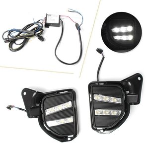 Feux <span class=keywords><strong>de</strong></span> jour à LED pour Toyota Hiace 2014-2018, phares, feux <span class=keywords><strong>de</strong></span> pare-chocs avant, DRL avec clignotants jaunes <span class=keywords><strong>et</strong></span> blancs - Product Image 4