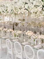 Rechteckiger Acryl-Hochzeitstisch aus Kunststoff für Hotel, Hochzeiten, Restaurants, Wohnzimmer, Events und Bankette