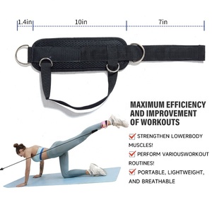 Ajustável Neoprene Tornozelo Cabo Correias com <span class=keywords><strong>Glute</strong></span> Kickback Workout Segurança Gear-Fivela Fitness Cuffs - Product Image 2
