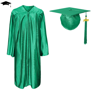 Ensemble Robe et Toque de Cérémonie Noirs en Satin – Tenue Académique avec Pompon Carré pour École – Conception Personnalisée – Fournisseur en Gros - Product Image 2