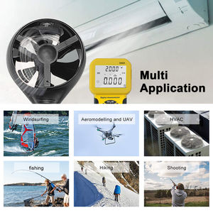 HVAC 풍속계 휴대용 <span class=keywords><strong>CFM</strong></span> Pro HVAC 풍속계 HP-846A 풍속계 공기 속도 공기 유량계 - Product Image 5