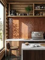 Carreaux de céramique vitrifiés antidérapants de luxe 75*230mm, motif plume intégrale, brillants, résistants aux acides, pour salle de bain et spa modernes