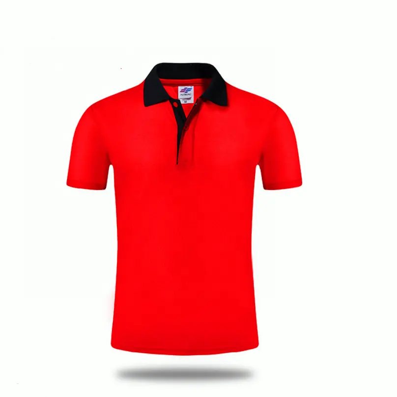 Fabrika fiyat yüksek kalite % 100% pamuk 12 renkler özel baskı nakış Logo düz boş erkekler Polo t Shirt