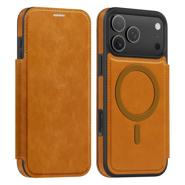 Luxury PU Leather Wallet Magnetic Phone Case for iPhone 17 11 12 13 14 15 16 Pro Max Plus With Flip Card Holder Shockproof Cover