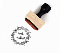 Tampon encreur en bois fait main, personnalisé, avec motif petit animal, pour enfants et étudiants, fournitures scolaires, jouet, taille standard